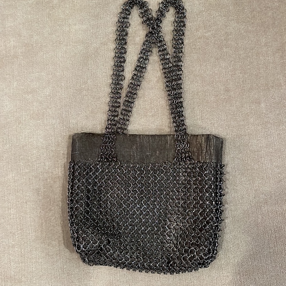 Nancy Bacich Mesh Metal Chain Mail Vintage Bag - Picture 4 of 17